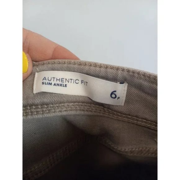 J. Jill Authentic Fit Denim Slim Ankle Gray Size 6P - Picture 3 of 4